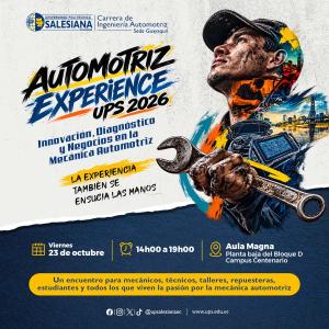 Afiche de el Automotriz Experience UPS 2026